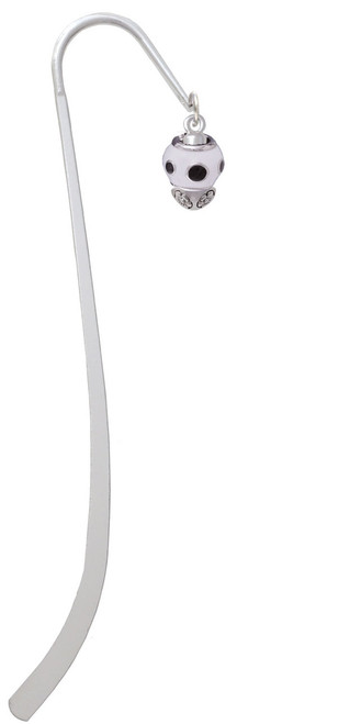 Black Dots on White Spinners Charm Bookmark