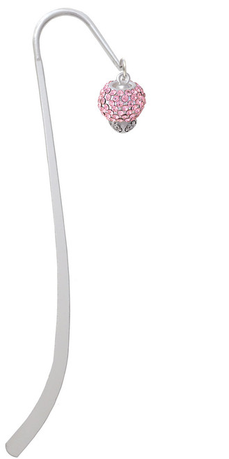 Pink Crystal Sparkle Spinner Charm Bookmark