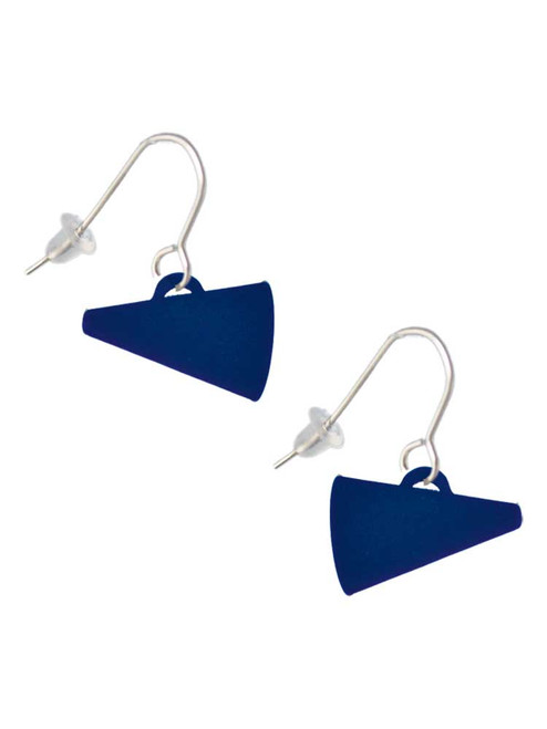 Acrylic 3/4" Navy Megaphone French Earrings