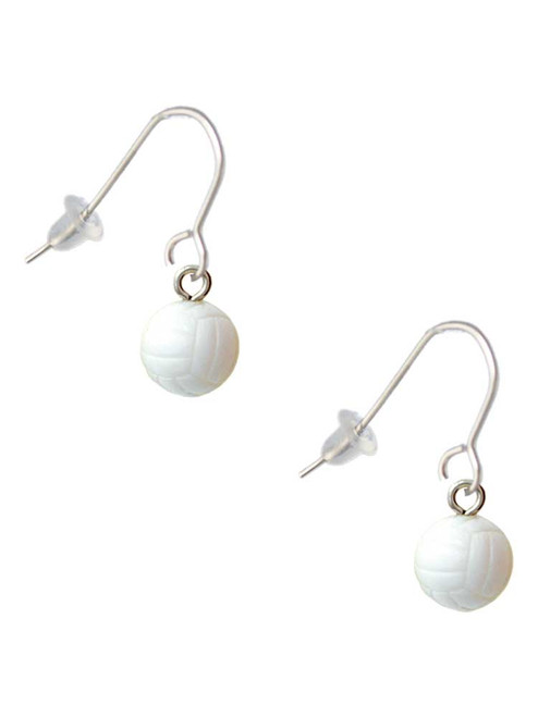 Resin Volleyball French Earrings