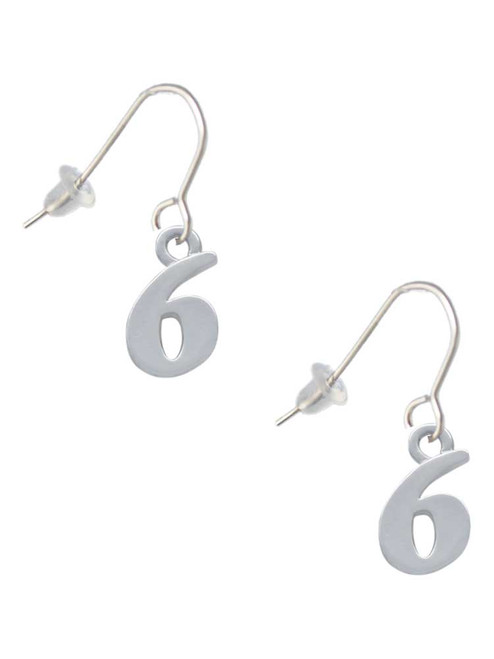 Number - 6 - French Earrings