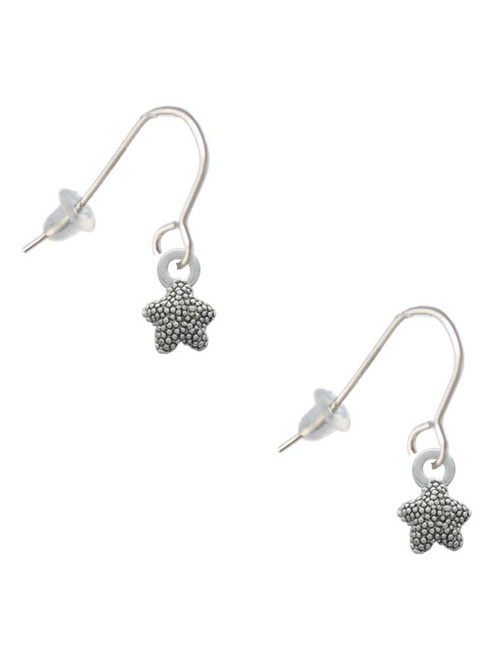 Mini Starfish Two Sided French Earrings