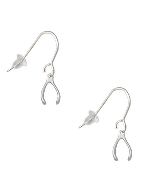 Mini Wishbone French Earrings