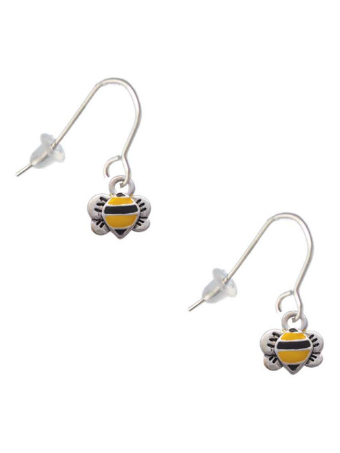 Mini Bumble Bee French Earrings
