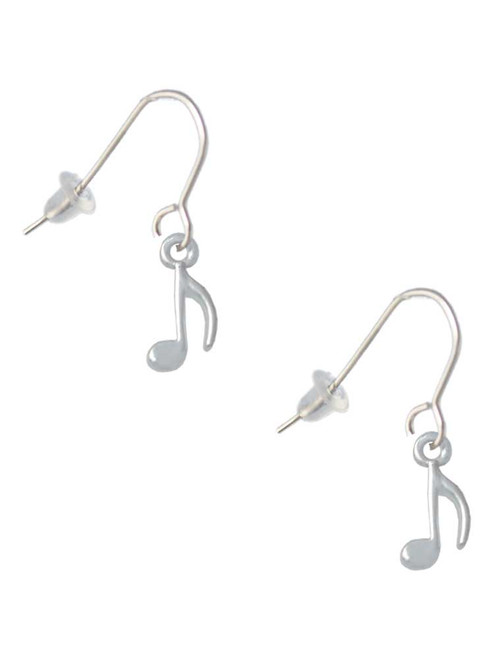 Mini Eighth Note French Earrings