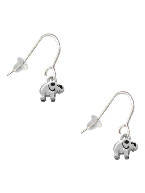 Mini Elephant French Earrings