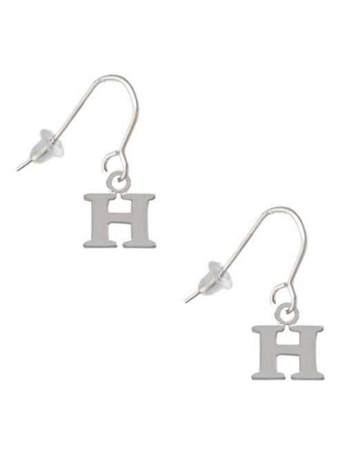 Small Greek Letter - Eta - French Earrings