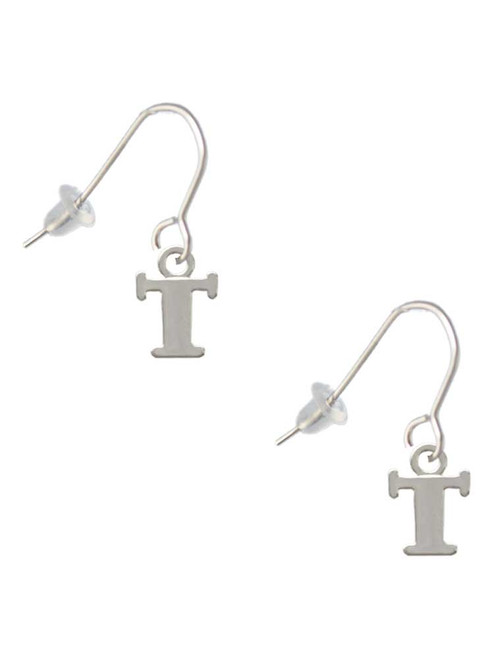 Small Greek Letter - Tau - French Earrings