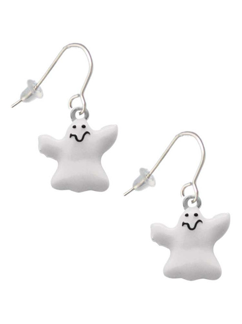 White Ghost French Earrings