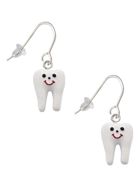 Enamel Tooth French Earrings
