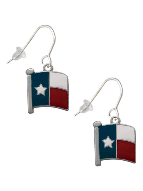 Texas Flag - Lone Star French Earrings