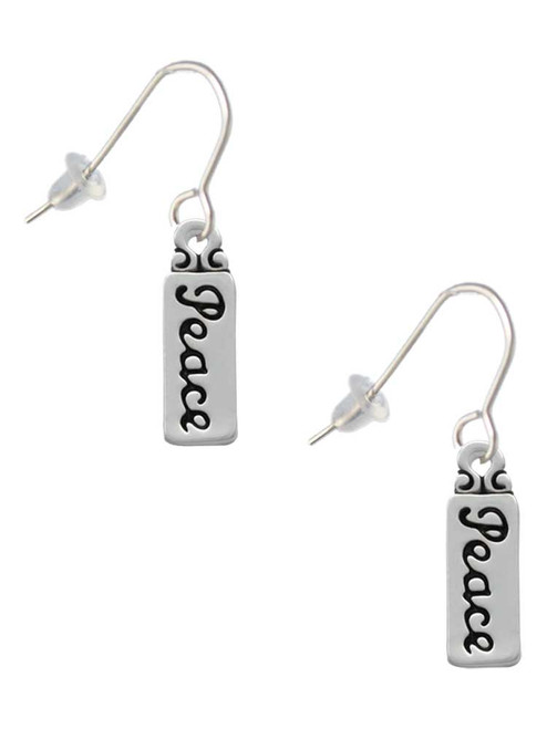 Peace French Earrings