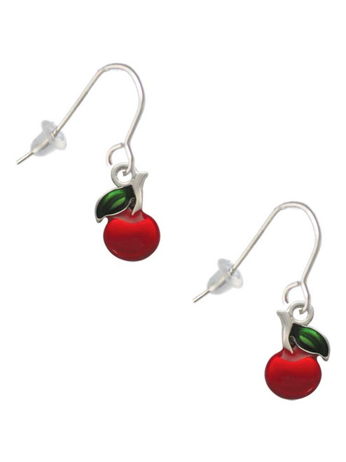 Single Cherry French Earrings