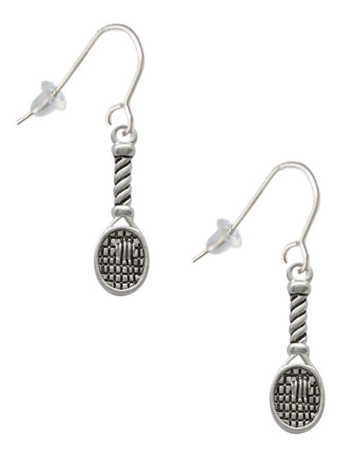 Tennis Racquet French Earrings