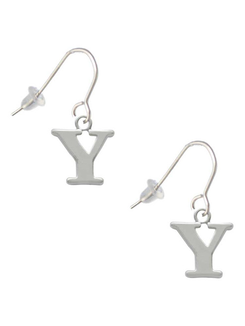 Large Greek Letter - Upsilon - French Earrings