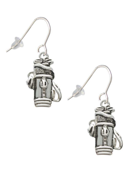 Golf Club Bag French Earrings