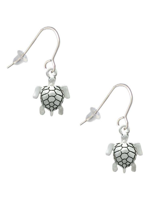 Sea Turtle French Earrings