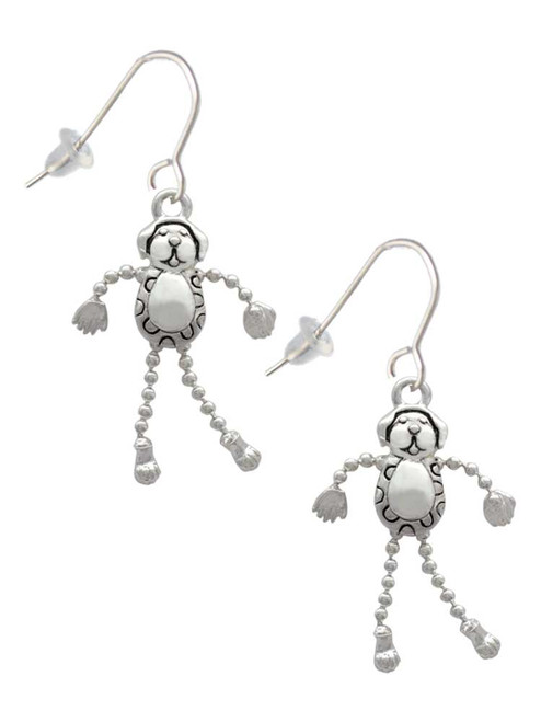 Dog with 4 Dangle legs French Earrings
