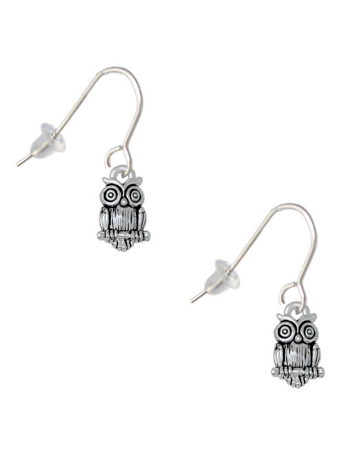 Mini Owl French Earrings