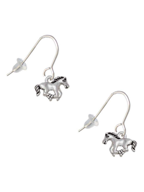 Mini Running Horse French Earrings