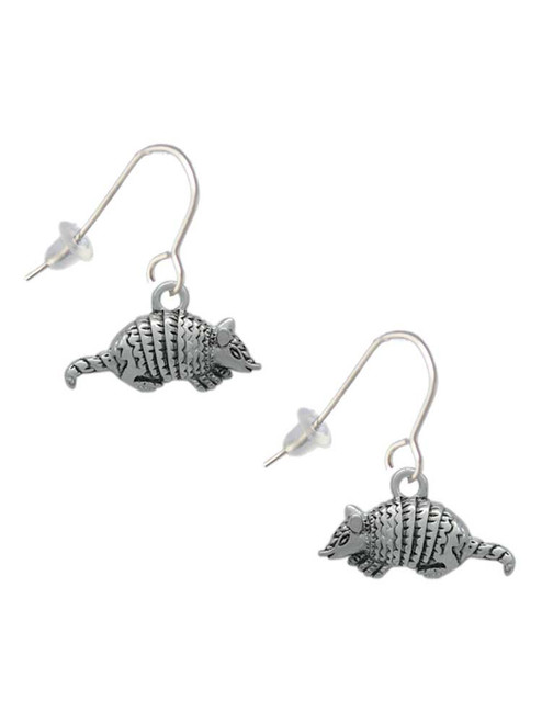 Small Armadillo French Earrings