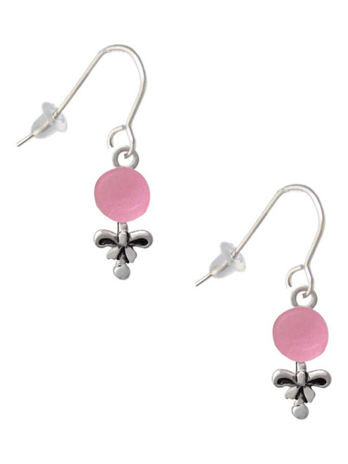 Pink Baby Rattle French Earrings