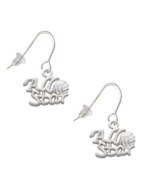 All Star - Volleyball French Earrings