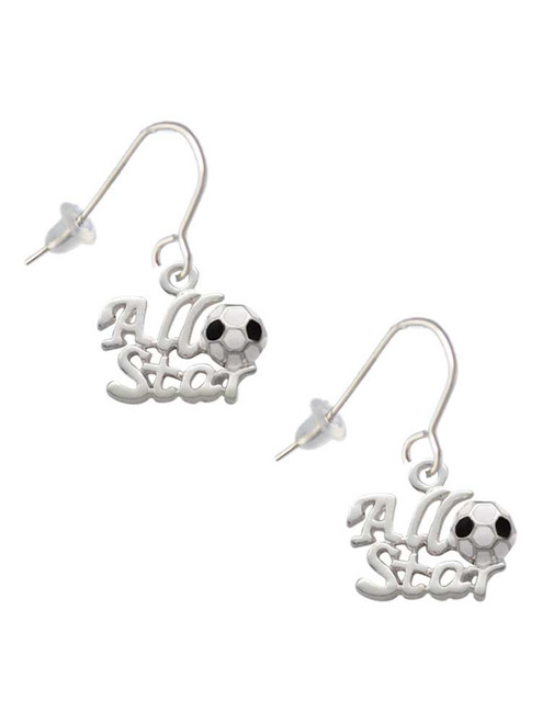 All Star - Soccer ball French Earrings