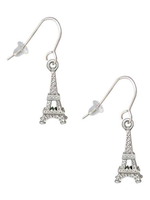 3-D Eiffel Tower French Earrings