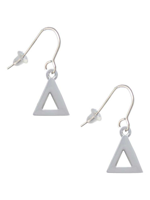 Large Greek Letter - Delta - French Earrings