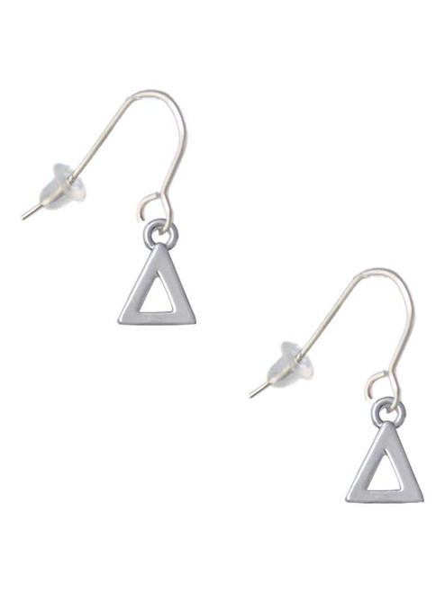 Small Greek Letter - Delta - French Earrings