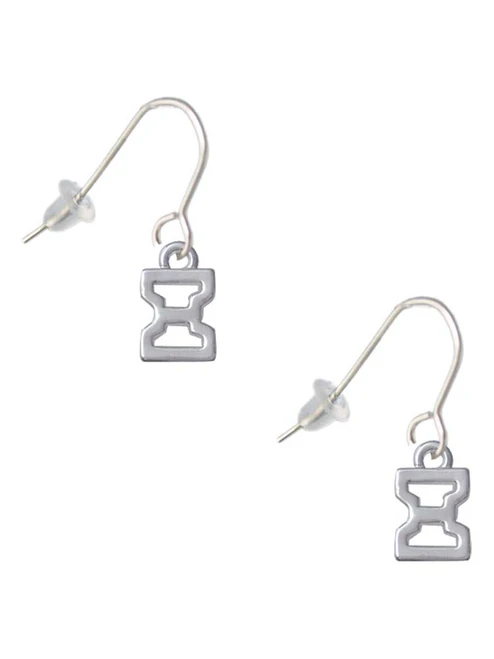 Small Greek Letter - Xi - French Earrings