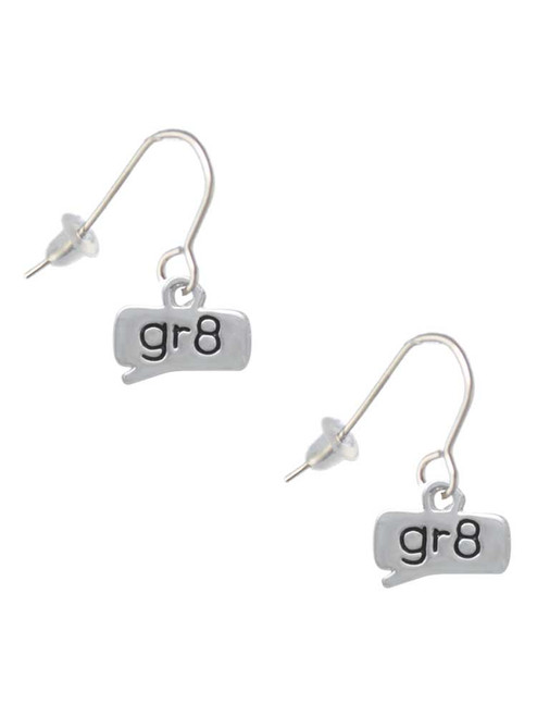Text Chat - gr8 - Great - French Earrings