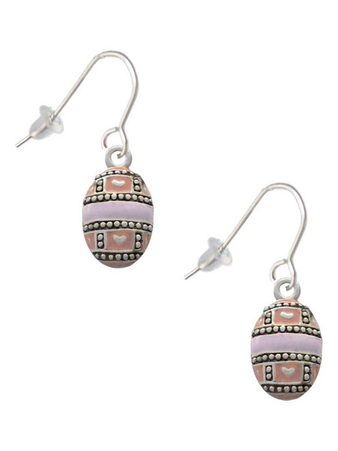 Egg Pink & Lavender French Earrings