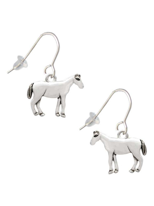 Standing Horse French Earrings
