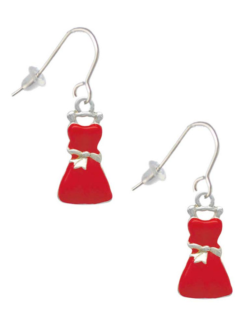 Red Dress French Earrings