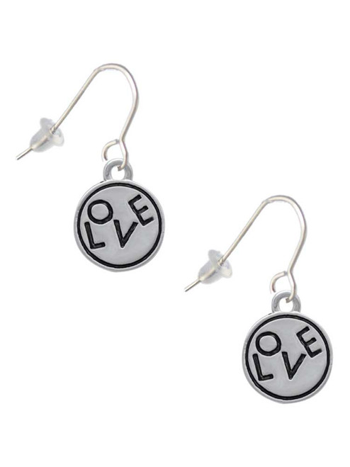 Love in Circle French Earrings