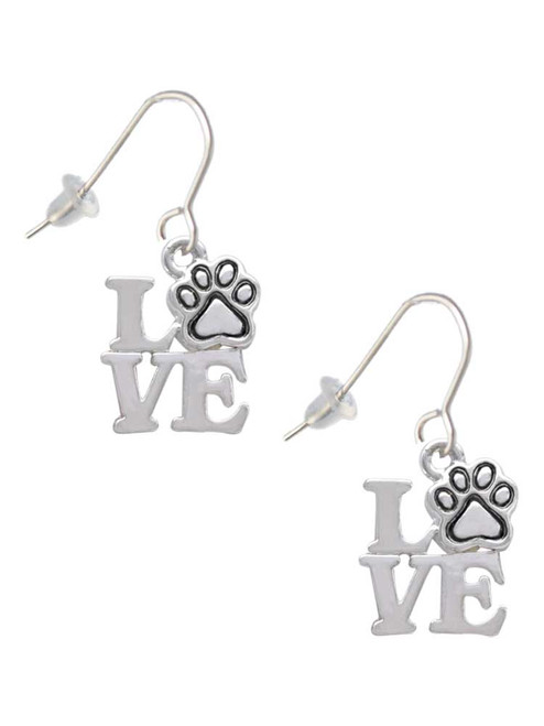 Love with Paw French Earrings