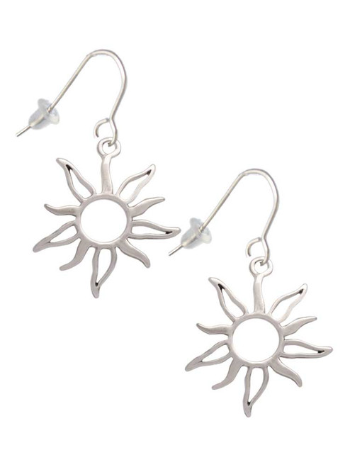 Open Design Sun French Earrings