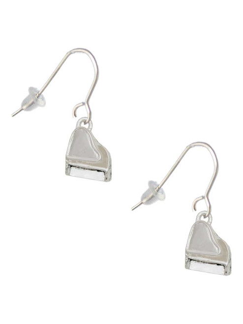 3-D Grand Piano French Earrings