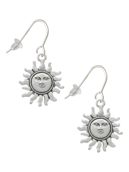 Sun French Earrings