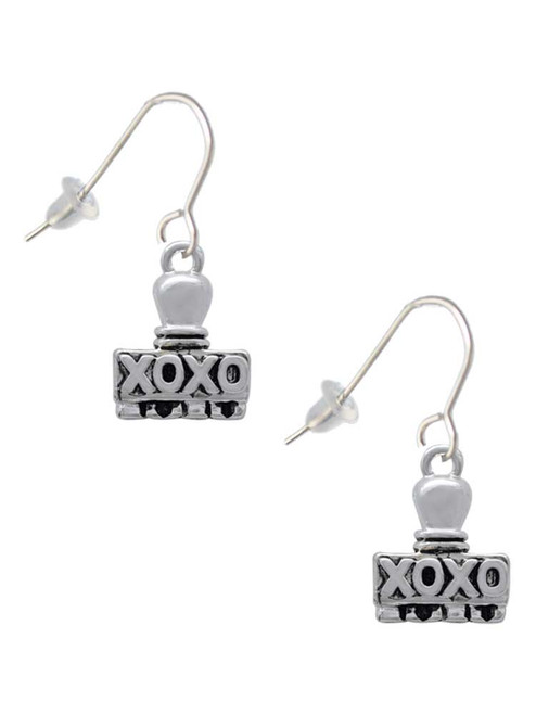 XOXO Stamp French Earrings