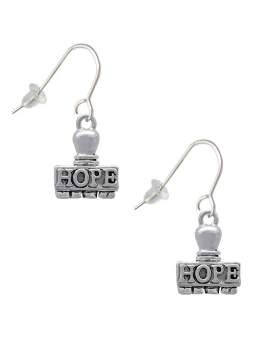 HOPE Stamp French Earrings