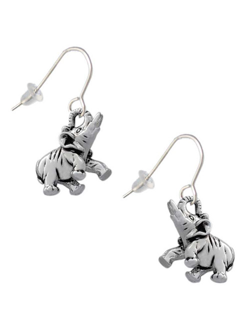 Elephant French Earrings