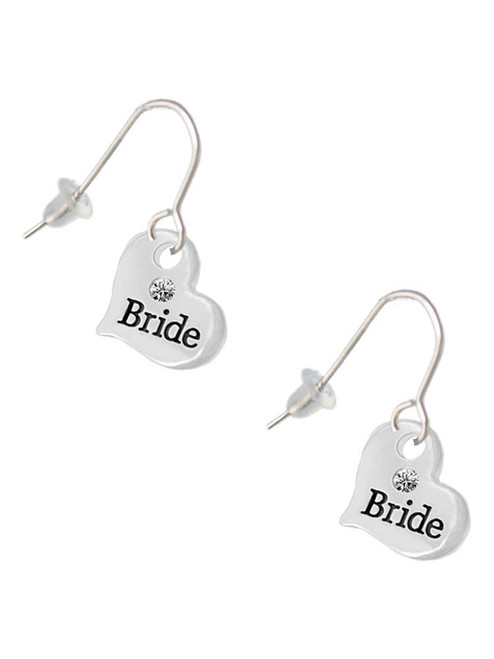 Small Bride Heart French Earrings