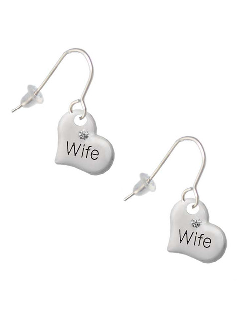 Small Wife Heart French Earrings