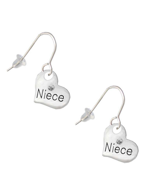 Small Niece Heart French Earrings