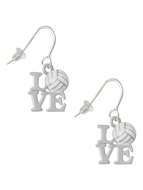 Love with Volleyball French Earrings