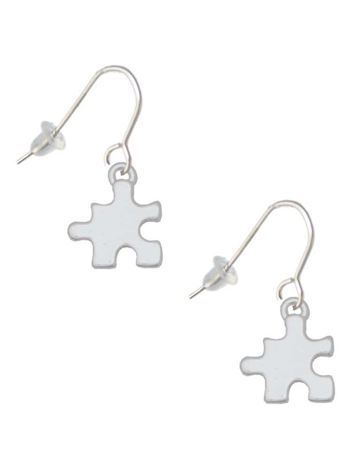 Puzzle Piece French Earrings