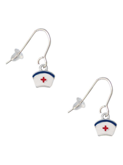 Mini Nurse Hat French Earrings